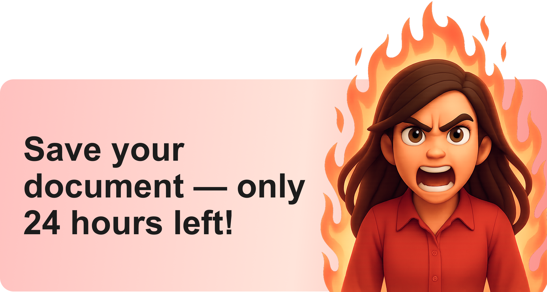 Save your document — only 24 hours left!